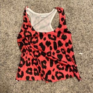 Cheetah print tank top